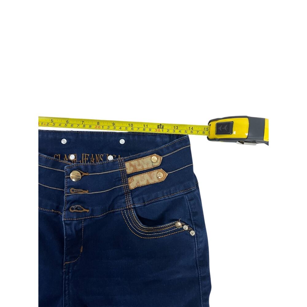 Clash Jeans USA Skinny Jeans Womens 9 Blue Denim Medium Wash Mid Rise LP8079 - Picture 5 of 7